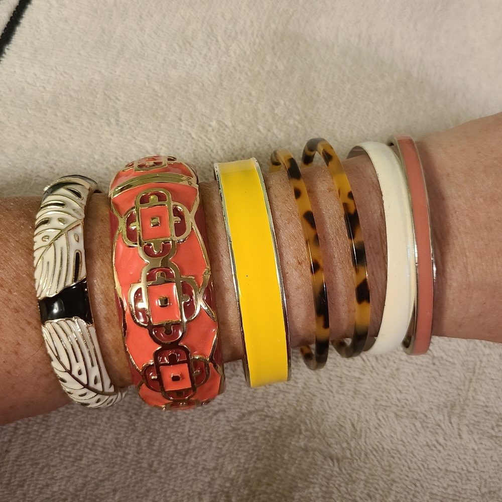 Assorted Colorful Women's Bangle Lot - Picture 2 of 8